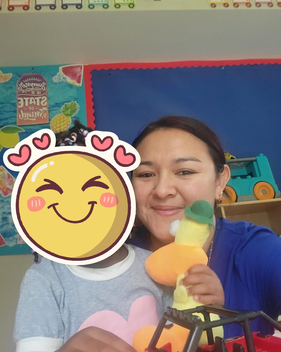 Teacher with student at GloryBer's