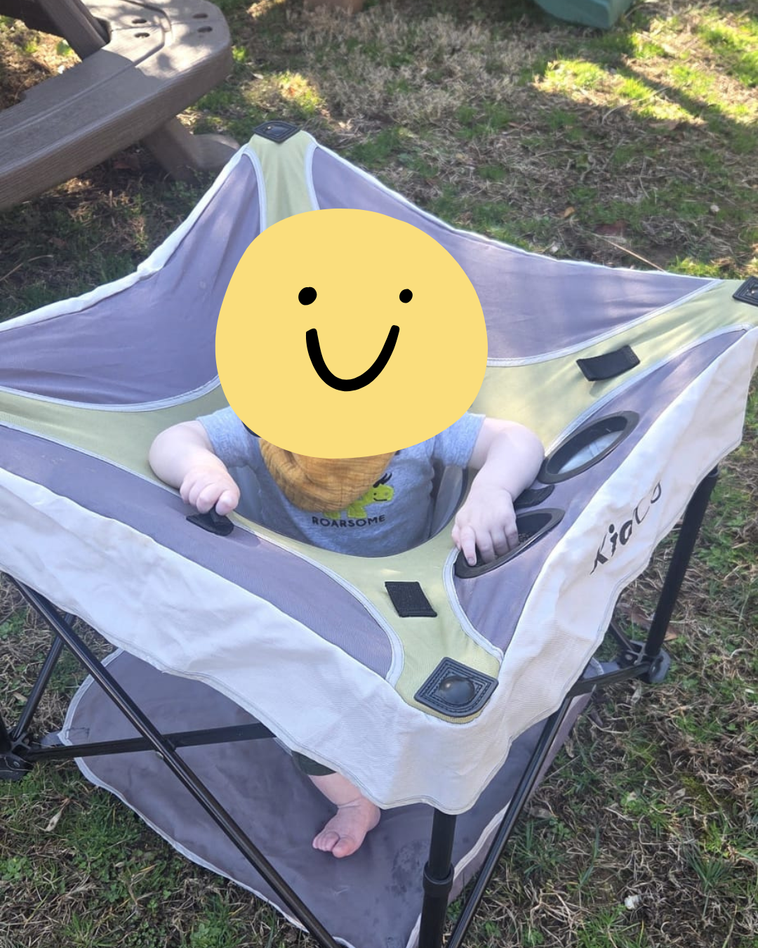 Baby enjoying outdoor time at GloryBer's