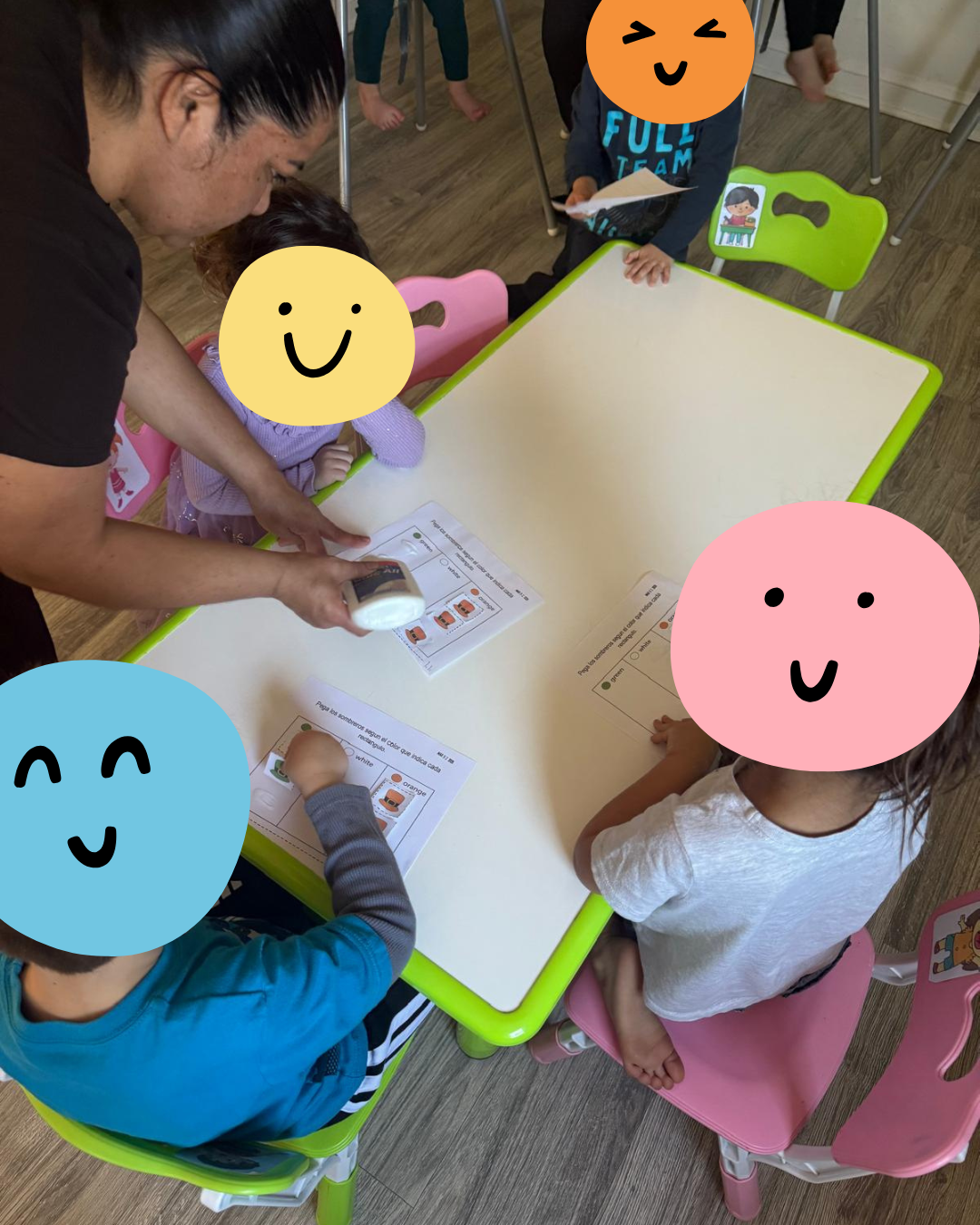 Children in Pre-K readiness class